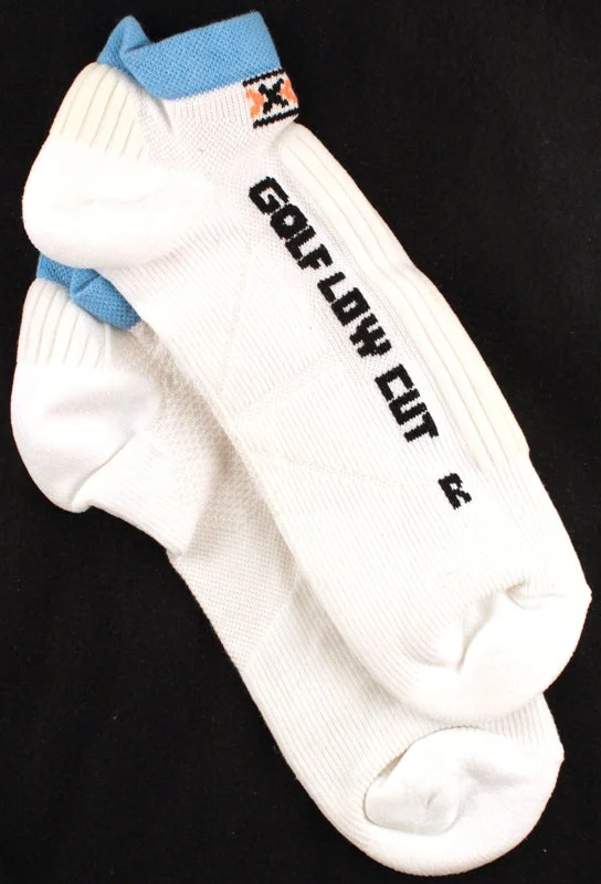 Bicycle jersey with adjustable design-X-SOCKS GOLF LOW CUT MSRP $32 Men's Sock US 3.5 - 6 EU 35 - 38 Pair White NEW