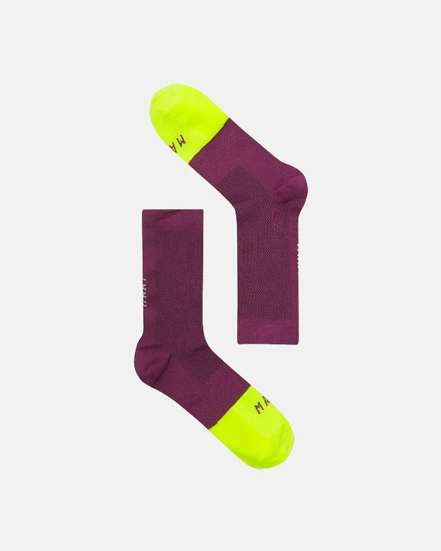 Bicycle jersey for technical trails-| Division Sock Grape