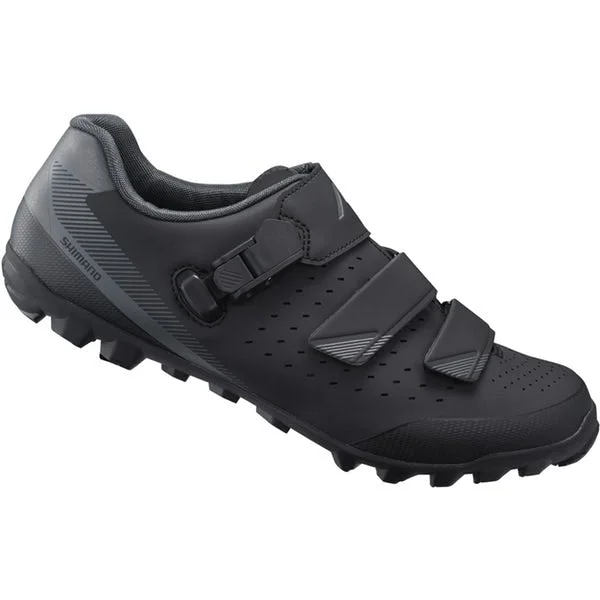 Bike riding shoes with adjustable weave-Shimano ME3 MTB Shoe Black Grey