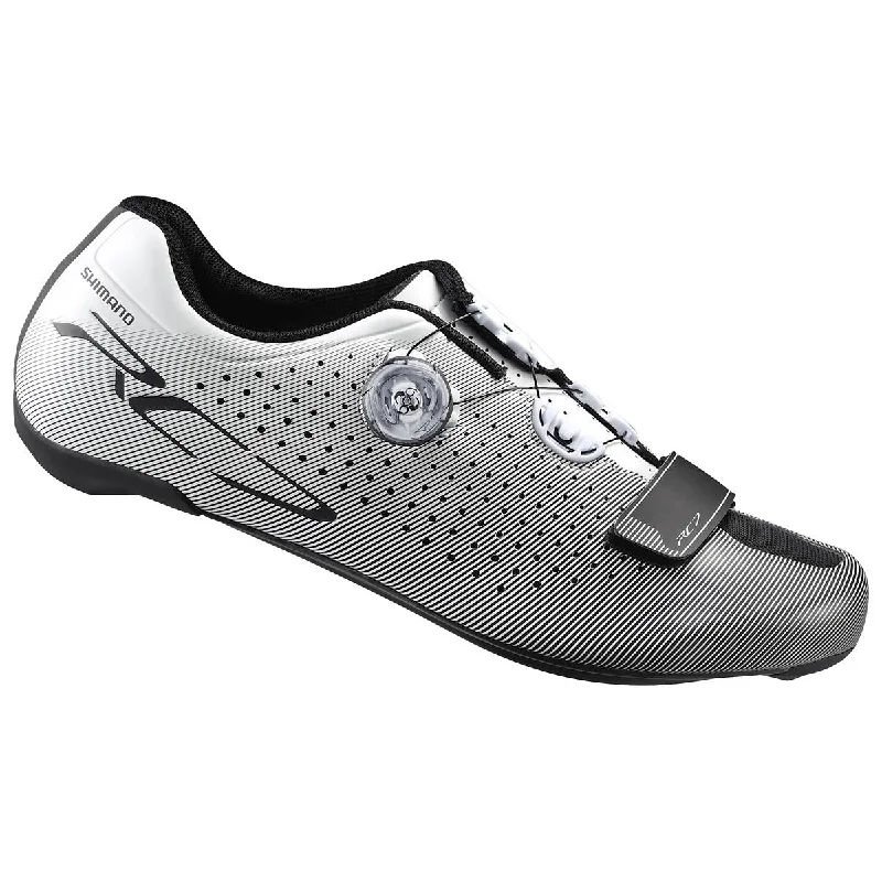 Bicycle riding shoes with adjustable padding-Shimano RC7 Shoe White 44