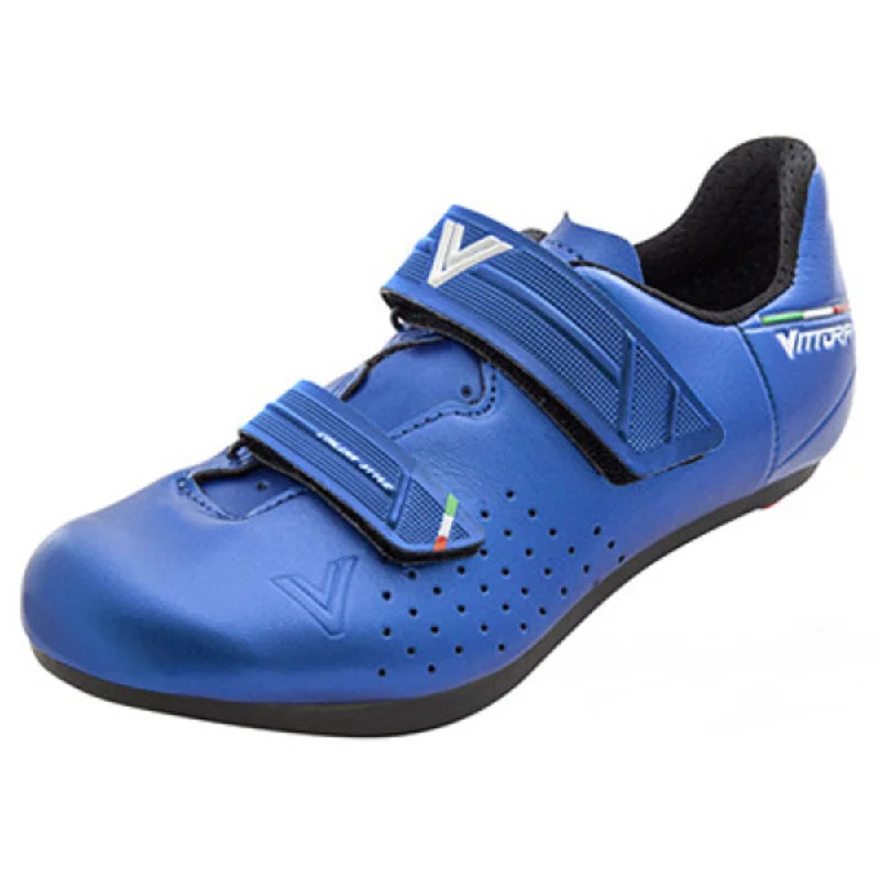 Cycling vest with adjustable weave-Vittoria Rapide Kid Sport Road Cycling Shoes - Blue