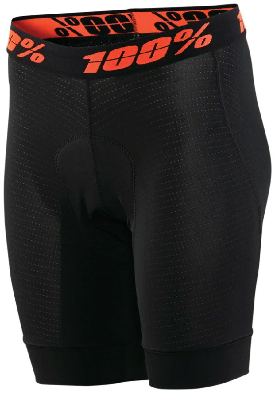 Bicycle socks with adjustable straps-100% Crux Short Liner - Black Womens Small