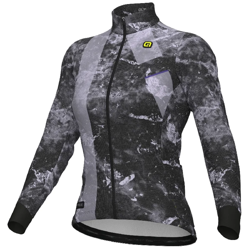 Bike riding vest with adjustable weave-Maglia maniche lunghe donna Ale PR-E Icy - Nero