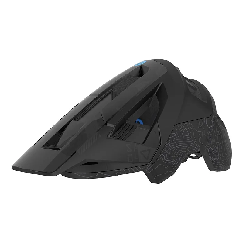 Cycling gloves for rugged technical trails-Leatt MTB AllMtn 4.0 Men Helmet Stealth L 59-63cm