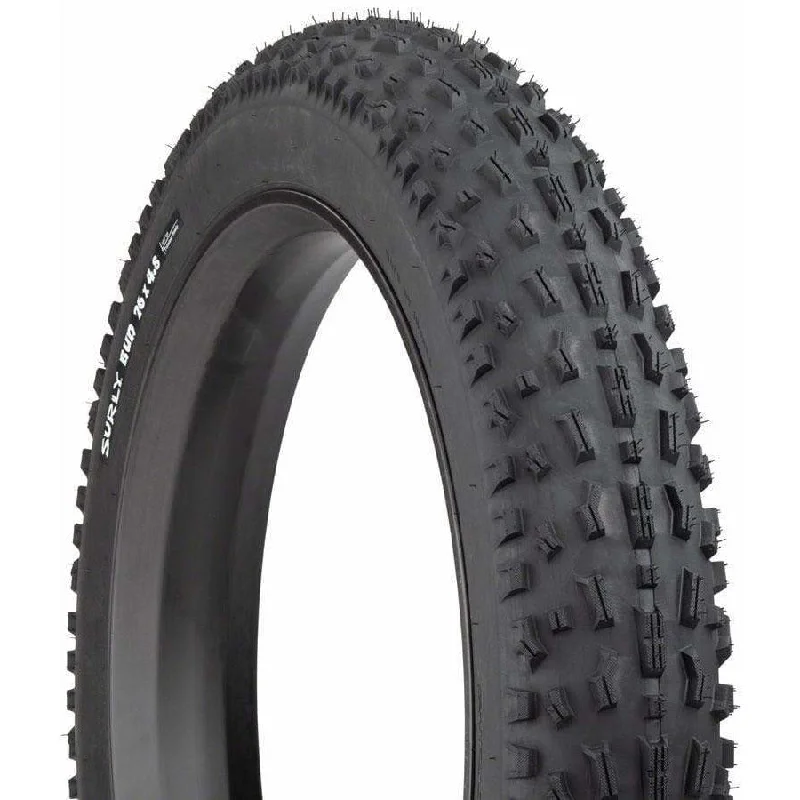 Bicycle shoes for technical descents-Bud Tire - 26 x 4.8 Tubeless Folding Black 120tpi