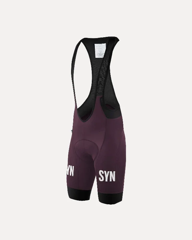 Bicycle leg warmers with ventilated lining-Syndicate Bib Short - Grape